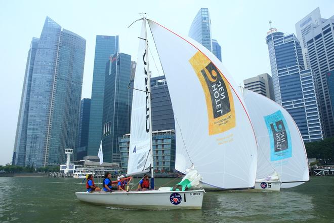 Downwind sailing with Sponsored Spinnaker - 3rd Asia Pacific Student Cup © Howie Choo